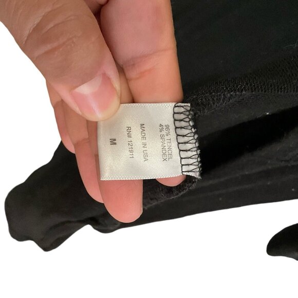 Lna Women's Cut Out Sleeve Long Cardigan in Black Size Medium Sweatshirt Casual - Picture 7 of 11